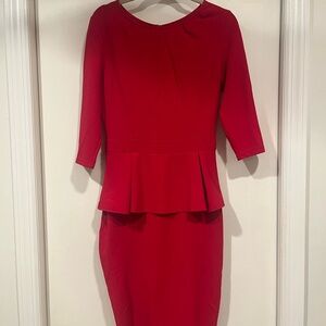 Brand new Elegant Red Peplum Dress